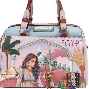 Nicole Lee USA Queen Cleopatra Boston Bag